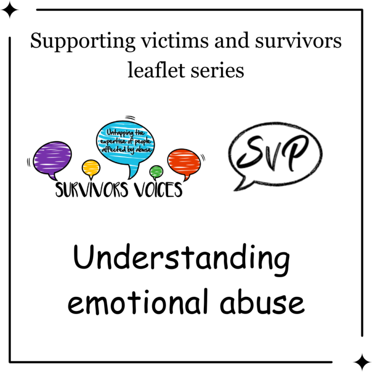 Understanding Emotional Abuse - Survivors Voices
